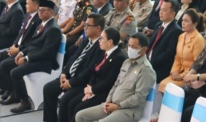 Sekretaris Daerah dr. Jusnan Mokoginta menghadiri pelantikan Bupati Talaud